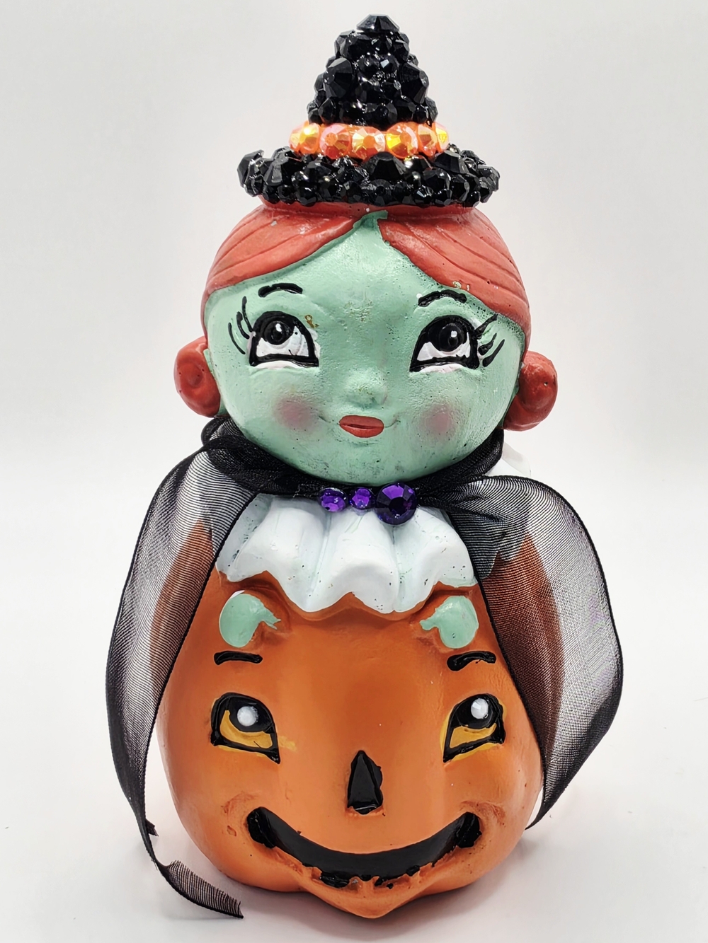 NEW Viral DT Witch Figurine Johanna Parker Style. Vintage Look Hand Bedazzled